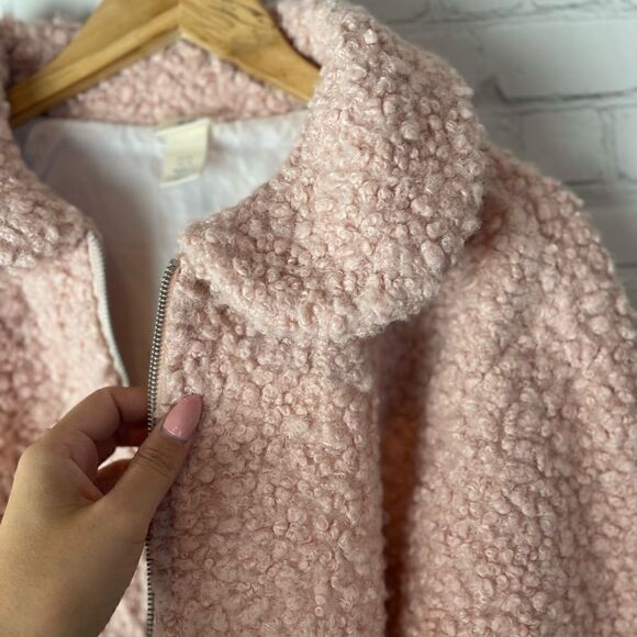 H&M Teddy Pocket Detail Zip Through Jacket XS - Picture 12 of 14